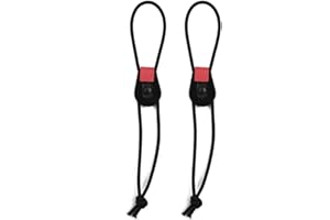 Quick Release Fishing Rod Ties 24pcs Adjustable Bungee Leashes for Easy Organization of Your Equipment While (2pcs)