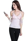 Arshiner Seamless Maternity Breastfeeding Tops with Easy Simplicity Hands-Free Breastpump Bra,Pink,Medium