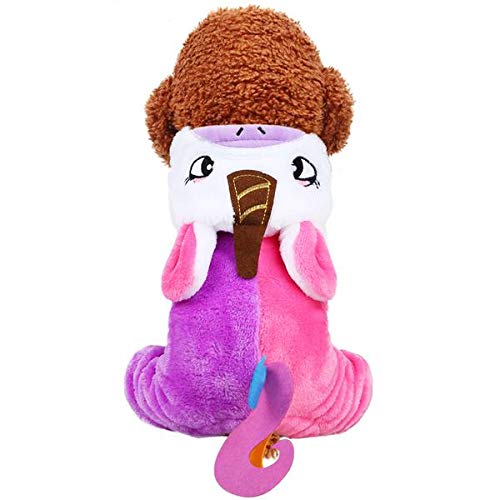 Ollypet Cute Dog Unicorn Costume Jumpsuit for Small Medium Dogs Puppy Cat Funny Halloween Outfit Clothes Hoodie Pink