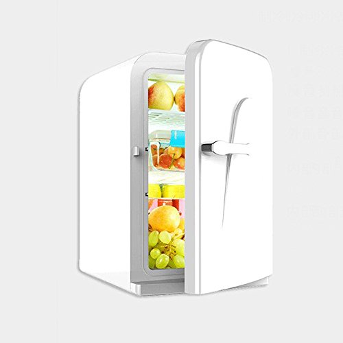 YD-freezer Car refrigerator - Micro Refrigerator Car Refrigerator 16L Small Freezer Portable Cold Box Student Dormitory Refrigerator Mini Freezer/& (Color : White)