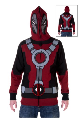 Deadpool Marvel Comics – Mr. Pool Costume Zip Hoodie (X-Large), Online Clothing Store