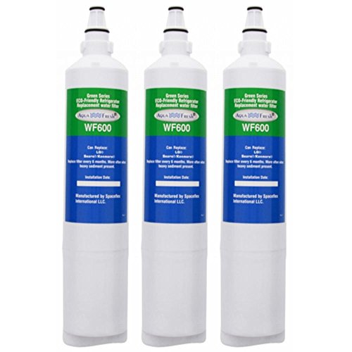 3 Pack Aqua Fresh Replacement Water Filter Cartridge for LG LT600P / 5231JA2006A / WF600 AquaFresh