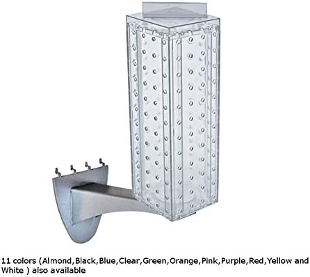 New Clear Pegboard Extension Display with Metal extension Rod 4"W x 4"D x 12"H