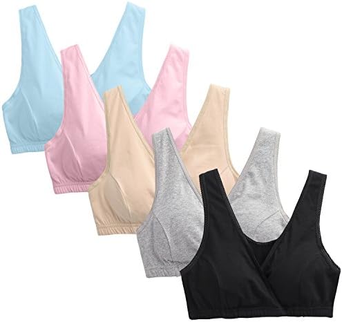 Zoendela Nursing Bra,Womens Cotton Maternity Bra for Breastfeeding,Wireless Sleeping Bra