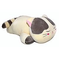 Vintoys Very Soft Cat Big Hugging Pillow Plush Kitten Kitty Stuffed Animals Gray 23.5"