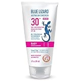 Blue Lizard Australian Sunscreen - Baby Sunscreen SPF 30+ Broad Spectrum UVA/UVB Protection - 3 oz Tube