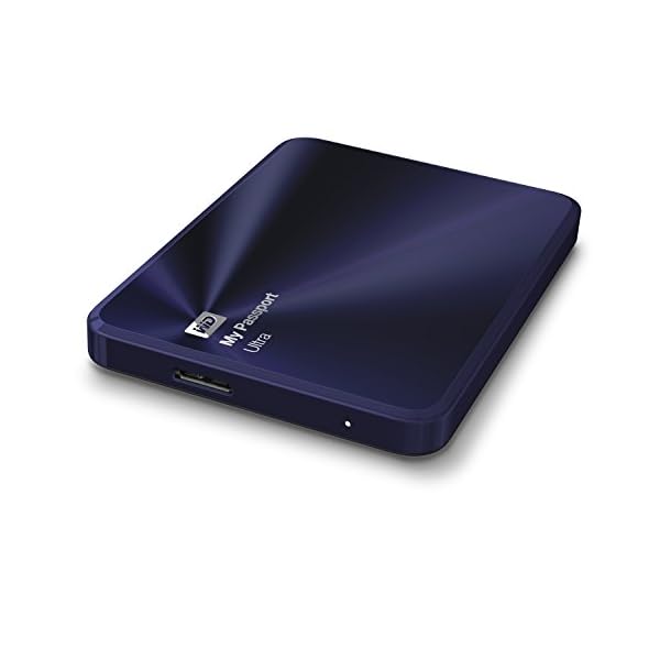 Western Digital 2TB blauschwarz My Passport Ultra Metal Edition tragbare externe Festplatte - USB 3.0 - WDBEZW0020BBA… – Bild 4