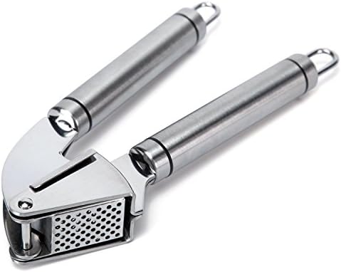 Digit Life Garlic Press and Peeler Set. Stainless Steel Mincer and Silicone Tube Roller.