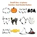 VHAUSE 14PCS Halloween Cookie Cutters Stainless Steel - 8 Large and 6 Small Non-Stick Biscuit Molds for Baking - Pumpkin, Witch Hat, Bat, Ghost, Cat, Candy, Spider Web and Skull
