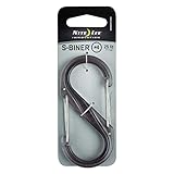 Carabiner Clip, 3-1/2 in, Smoke