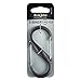 Nite Ize S-Biner Plastic Size-4 Double-Gated Carabiner, Lightweight Yet Strong, Transparent Smoke