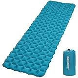 MARCHWAY Ultralight Inflatable Sleeping Pad, Durable Compact Portable Camping Air Mat for Outdoor Hiking Backpacking Traveling