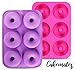Cakemates - Silicone Donut Mold for baking - Premium Quality - Donut Pan - Bake Perfect Shaped HEALTHY Donuts - 2 pack