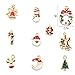 Christmas Pendants Charms for Bracelet Necklace Jewelry Making, Birthday, Christmas Day, Thanksgiving Day Gift for Children, Pack of 25 (Style 2)