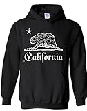 icustomworld California Bandana Bear Hoodie Cali Republic Hooded Sweatshirts