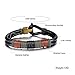 JOEYOUNG Fashion Jewelry Leather Bracelet Bangle for Men Black Fabric Genuine Leather Wristband Bangle