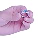 Junxin 925 Sterling Silver Wave Hollow Ring,Women and Man Wedding Engagement Promise Rings,Blue Cz rings to Show You Unlimited Beauty and Self confidence(Size 9)