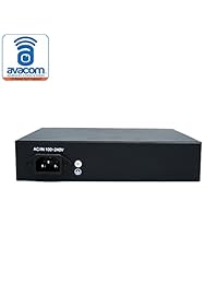 AVACOM Uplink 10 puertos PoE Conmutador Ethernet con carcasa de metal, no administrado, 802.3 at, 802.3 af 800 pies (1010B)
