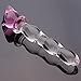 Crystal Glass Pleasure Wand Dildo Penis - AKStore - Bear/Cat, Pink