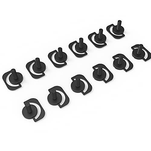 DKE 12pcs Thumb Screw Grip Knobs M4 x 10mm Thumb Screws for Phillips