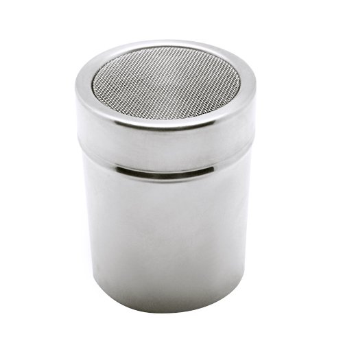 Accessotech Stainless Steel Chocolate Shaker Icing Cocoa Flour Sugar Cappuccino Sifter & Lid