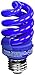TCP CFL Spring Lamp, 60W Equivalent, Blue Colored Spiral Light Bulb