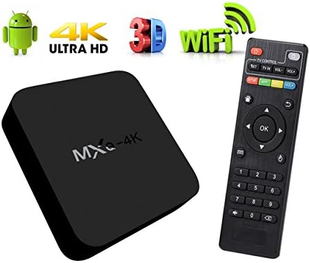 Smart MXQ Android TV Box Model 2017 WiFi 4K Media Streaming Player with Quad Core Processor Simplified Set Up and Easy To Use Ultra HD Resolution