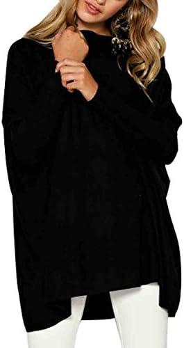 Women's Casual Long Batwing Sleeve Oversized Blouse Shirts Pullover Top