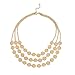 Kikole Statement Choker Necklace Coins Multilayer Bib Chain Necklace Jewelry for Women