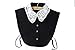 ANGEL SWEET Half Shirt Detachable Fake False Faux Collar Cuff Cotton Choker Tie White