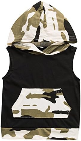 iCrazy Baby Boys' Camouflage Hoodie + Pants Outfits Set Clothes
