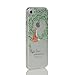 iPhone 7 Case Anti-Slip Anti-scratch Transparent Soft Ultra Thin Back Cover Durable TPU Bumper Case 4.7-inch (leaves fox)