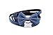 Funky Berries Denim Nylon Leash with Padded Handle and Matching Bow Tie Dog Collar Set Including Pet ID Tag Bone Shaped. Adjustable Collar for Medium Dog by