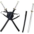 40" Twin Ninja Samurai Sword Set w/Over The Back Harness
