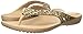 crocs Women's Kadee II Leopard Print Flip Flop, Gold, 10 M US