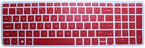 iBenko Keyboard Silicone Cover Skin Protector for Newest HP Envy 17.3" 17t 17t-n100 m7-n101dx n109dx n011dx/17-g101dx g103dx g120nr g130nr g140nr g163nr(Please compare keyboard layout and model)(Red)