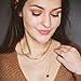Une Douce Layered Choker Necklaces for Women, 14k Gold Plated Statement Necklaces, Delicate Link Chain Necklaces, Dainty Coin Pendant Choker Necklace Set, Trendy for Jewelry, Gift for Women and Girls