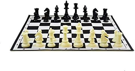 TANMAN Tournament Chess Senior with Foldable Chess mat and Tournament chessmens