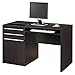 Coaster Furniture Halston 48-inch 2-Drawer Connect-it Office Cappuccino Ontario Single Pedestal Computer Desk with Charging Station 800702