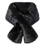 BABEYOND Womens Faux Fur Collar Shawl Faux Fur Scarf Wrap Evening Cape for Winter Coat BABEYOND Womens Faux Fur Collar Shawl Faux Fur Scarf Wrap Evening Cape for Winter Coat