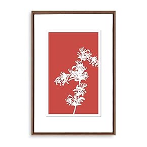 Framed Canvas Wall Art Abstract Flower Canvas Prints Home Artwork Decoration for Living Room,Bedroom - 16x24 inches