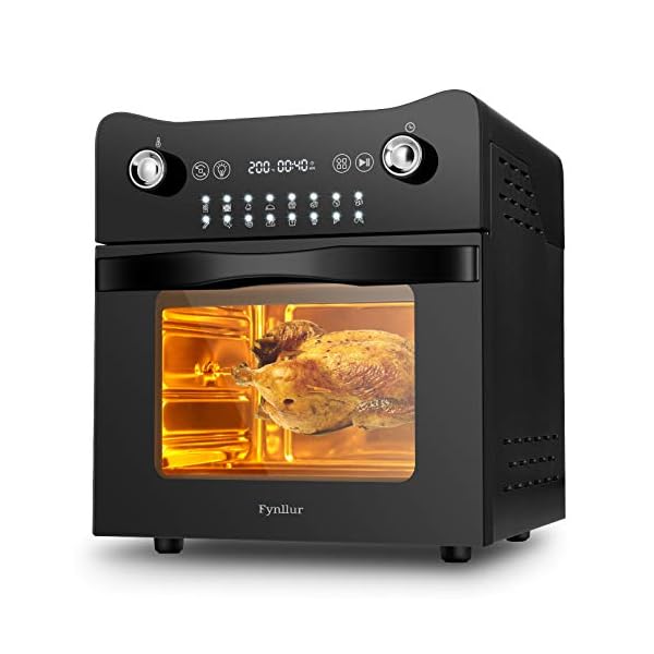 Fynllur-Air-Fryer-146L-1700W-XL-Oil-Free-Toaster-Oven-16-in-1-Oilless-Cooker-with-LED-Digital-Touchscreen-Countertop-Oven-Rotisserie-Dehydrator-Defrost-Auto-Shutoff-with-9-Accessories-and-Recipes Fynllur Air Fryer 14.6L 1700W XL Oil Free Toaster Oven 16-in-1 Oilless Cooker with LED Digital Touchscreen Countertop…