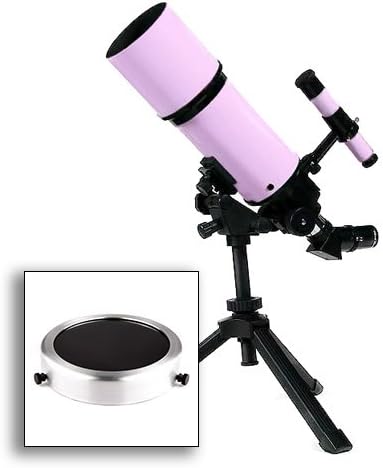 Twinstar EclipseFINDER 80mm Portable Refractor Telescope, Pink