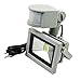 ZHMA Motion Sensor Floodlights, 10W LED Outdoor, Smart PIR Flood Lamp Waterproof 6000K with US-3 Plug,700 Lumen Exterior Security Lights Daylight White for Garden,Playground, garage, basement