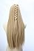 Legolas Long Curly Wigs Braided Blonde Cosplay Party Costume Halloween Hair Wig