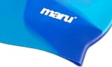 Maru Silicone Swim Cap Blue Shades – One Size Fits All Adults & Kids view 3