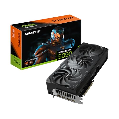GIGABYTE GeForce RTX 5090 WINDFORCE OC 32G Graphics Card, WINDFORCE Cooling System,