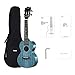 Enya EUC-MAD Concert Ukulele Solid Gloss Mahogany 23 Inch Wiping Blue with High-end 15mm Padded Gig Bag
