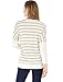 Allegra K Women's Dolman Sleeves Paneled Stripes Loose Tunic Top Brown XL