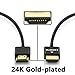 HDMI Cable 10ft HDMI Cord Ultra-Slim with 90 Degree HDMI Adapter & Cable Ties, 4K HDMI Cable High Speed for Ethernet, PS4, 1080P, Xbox One, 3D, PC-2 Pack by PERLESMITH